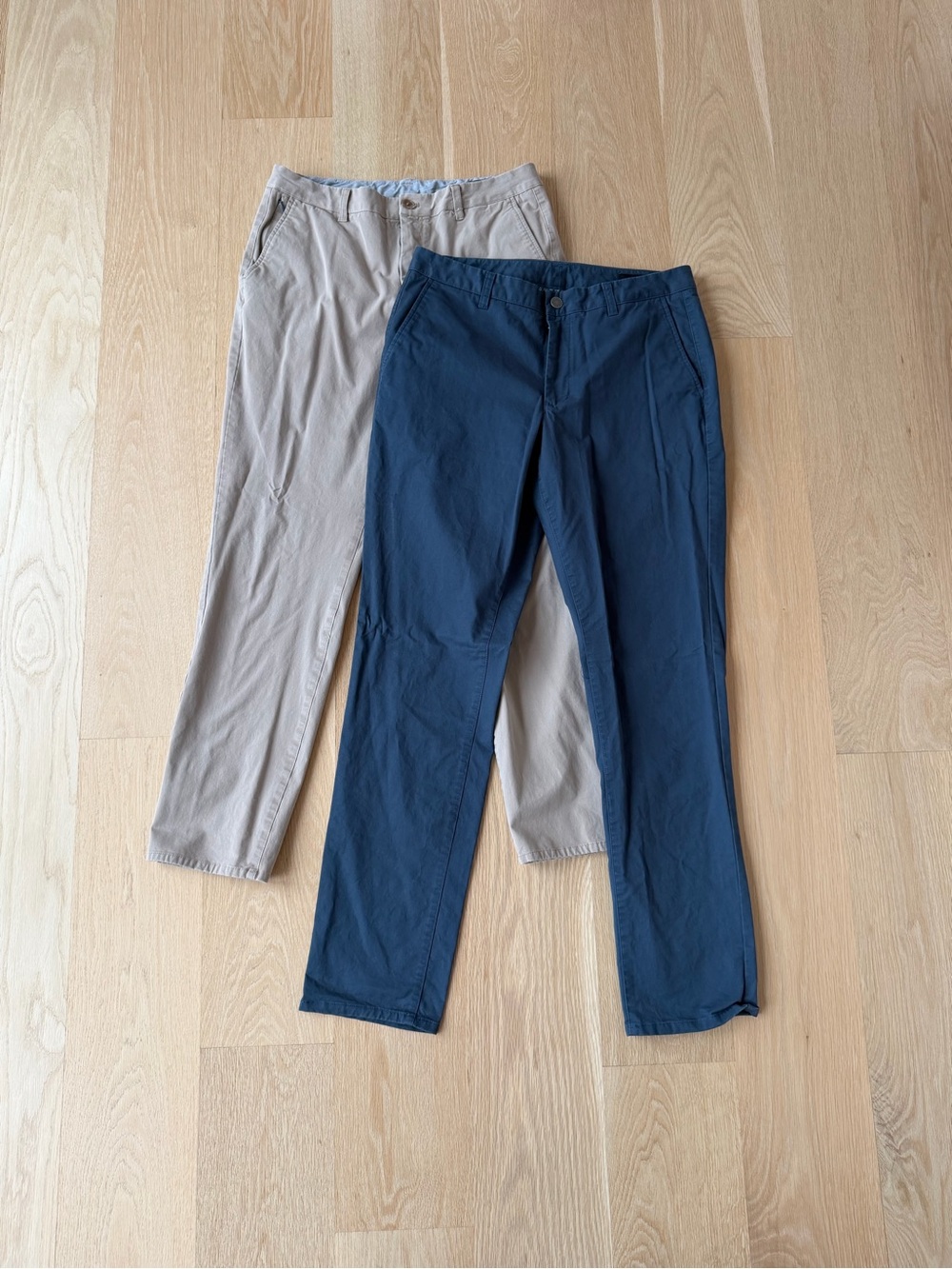Men's Bonobos Stretch Chino Pants Athletic Fit- Navy and Light Beige